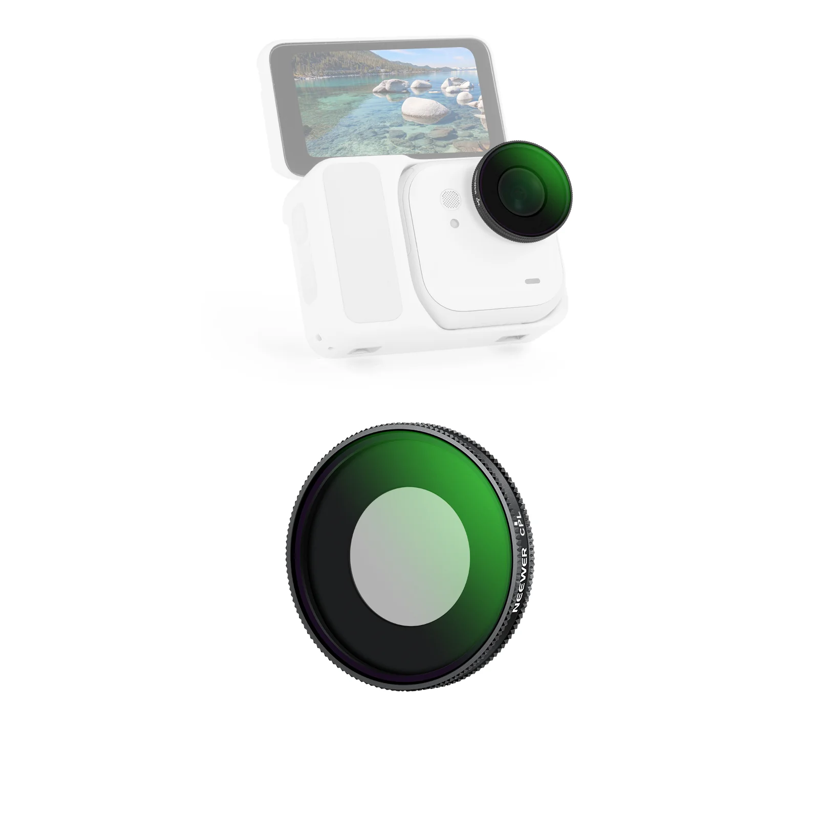 NEEWER UV/CPL/1/4 Black Diffusion Filter für Insta360 GO Ultra - Image 9