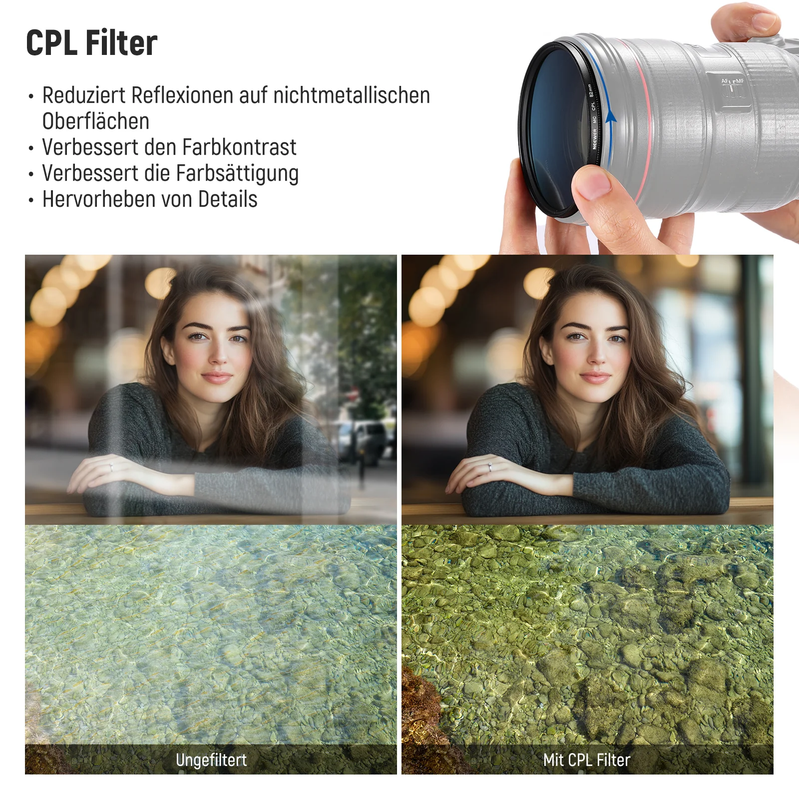 NEEWER UV/CPL/ND Lens Filter Set - Image 6