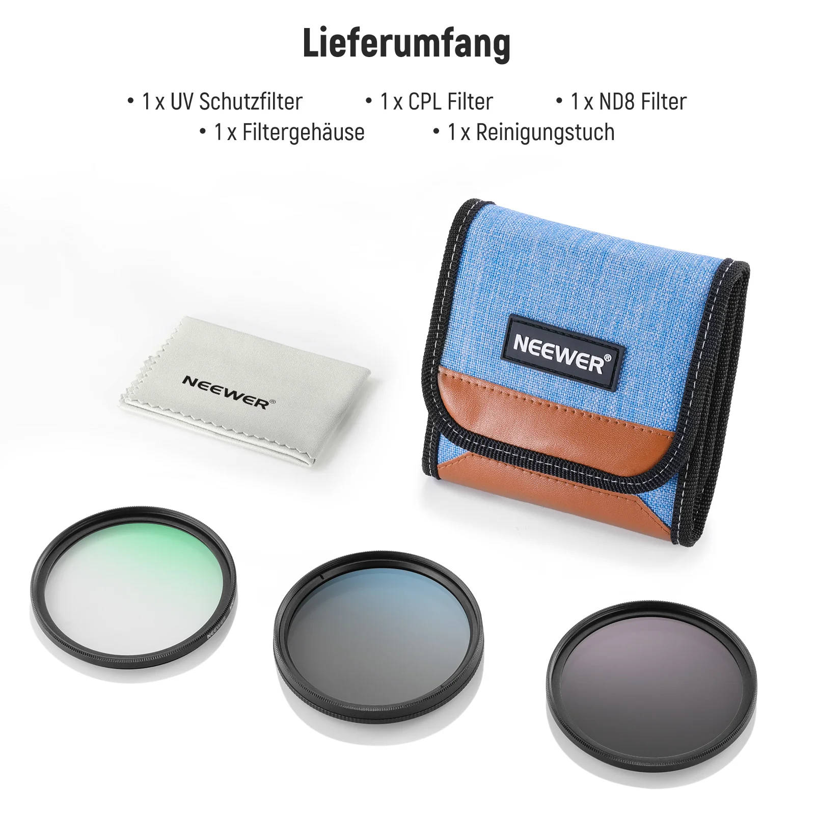 NEEWER UV/CPL/ND Lens Filter Set - Image 8