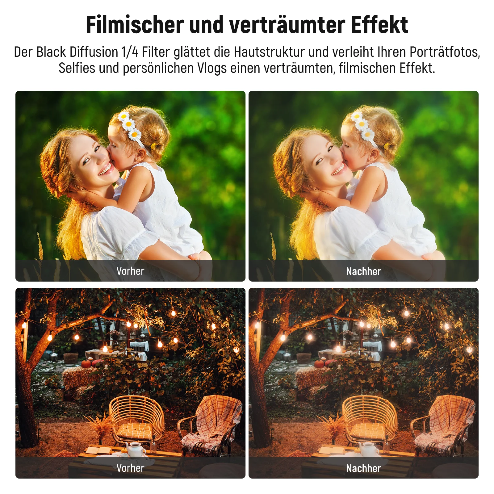 NEEWER Variable ND2-400 & Black Diffusion 1/4 Filter Set - Image 5