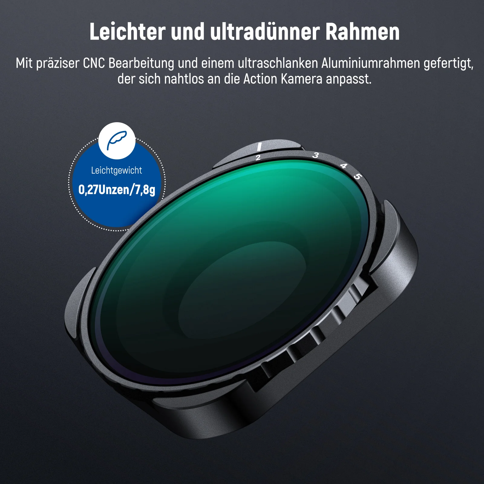 NEEWER Variabler ND4-ND32 Filter Kompatibel mit GoPro 9 10 11 12 13 - Image 5