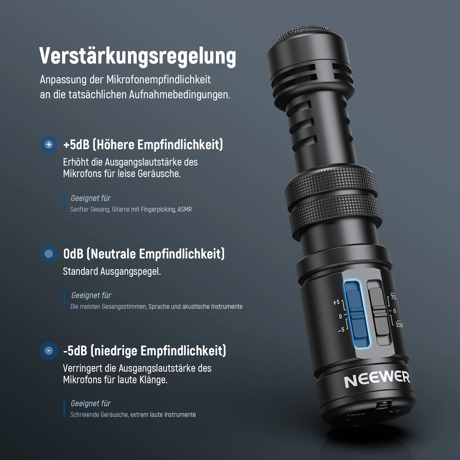 NEEWER VM11 Universelles Plug & Play Mikrofon - Image 3