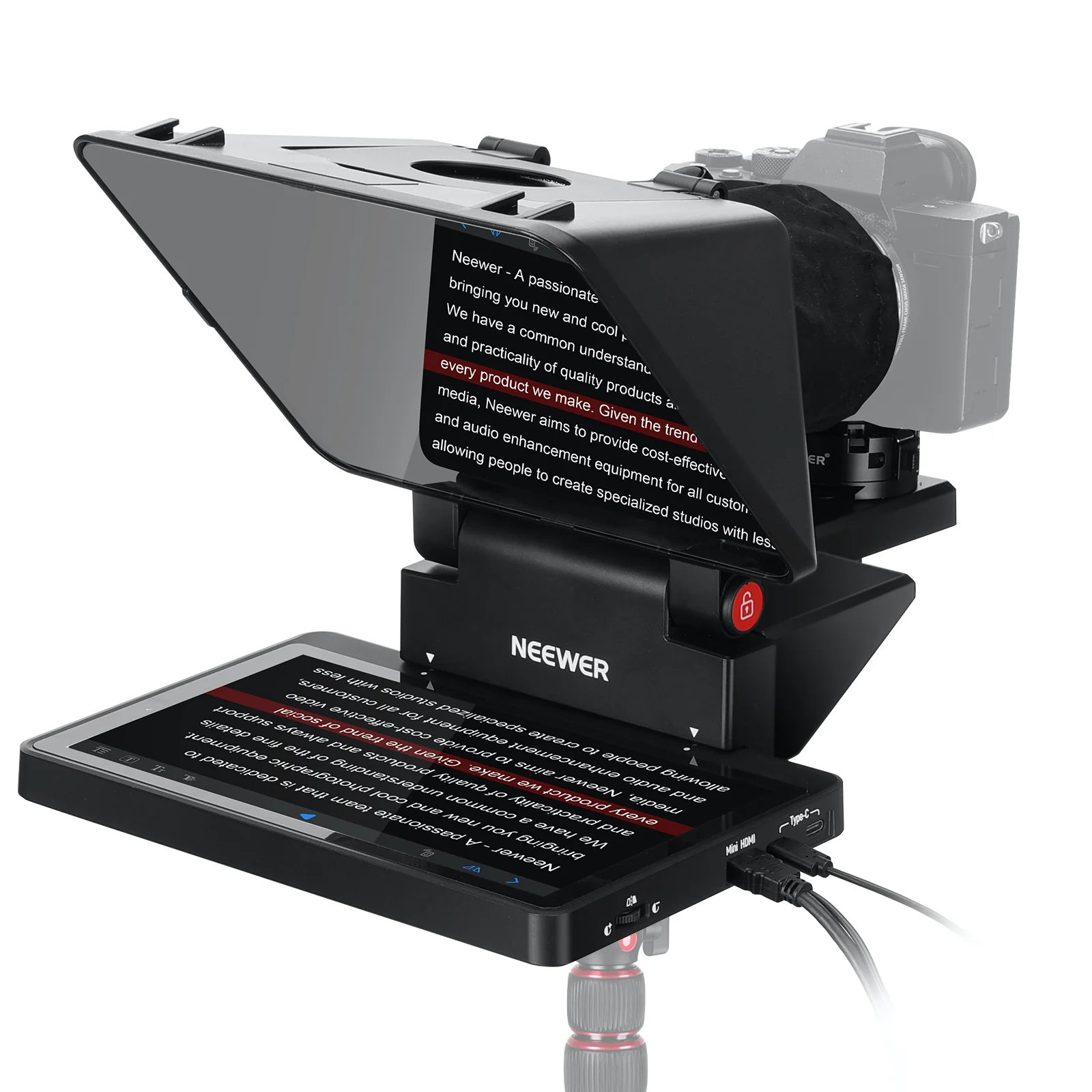 NEEWER X11 Upgraded 2 In 1 Teleprompter 11" mit Monitor