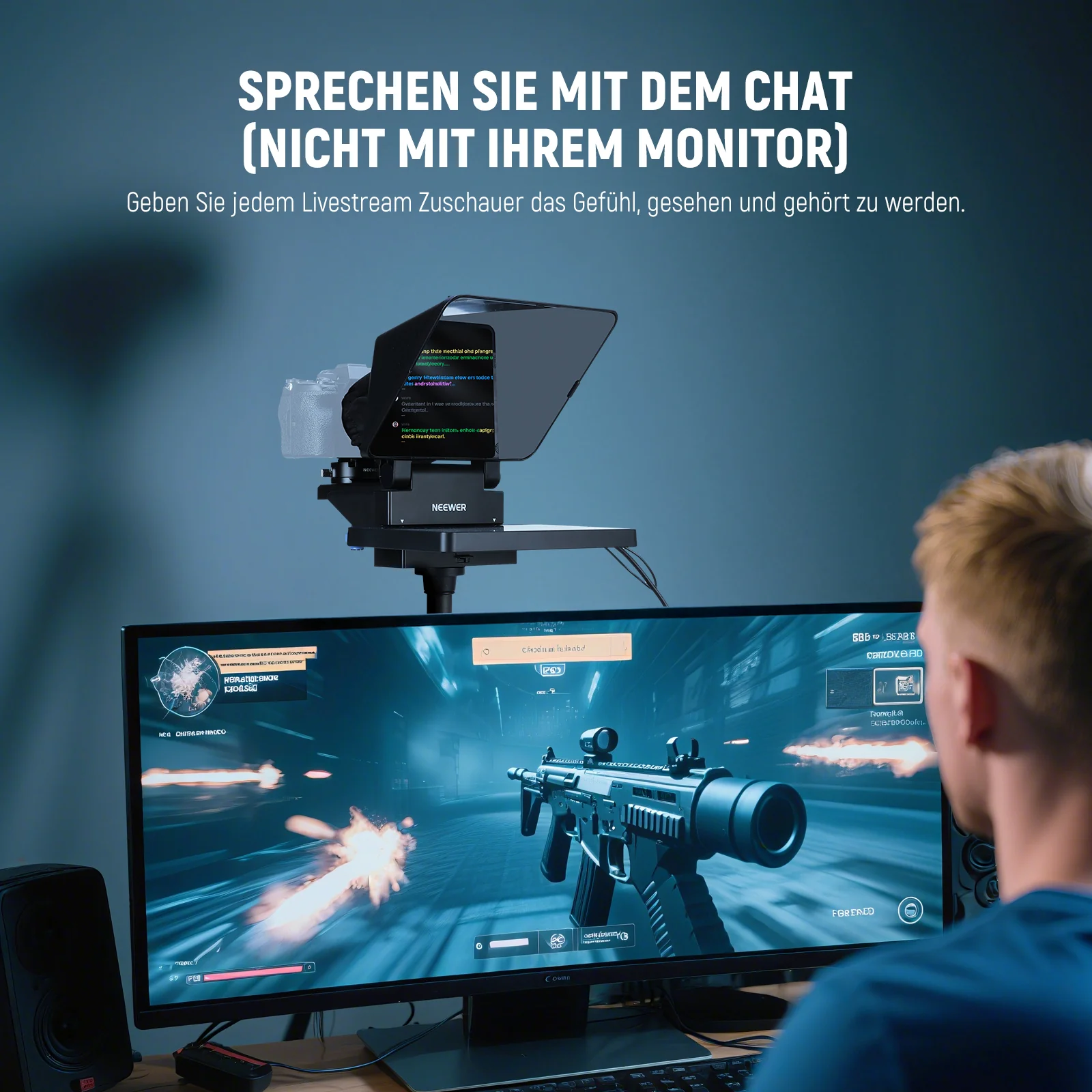 NEEWER X11 Upgraded 2 In 1 Teleprompter 11" mit Monitor - Image 4