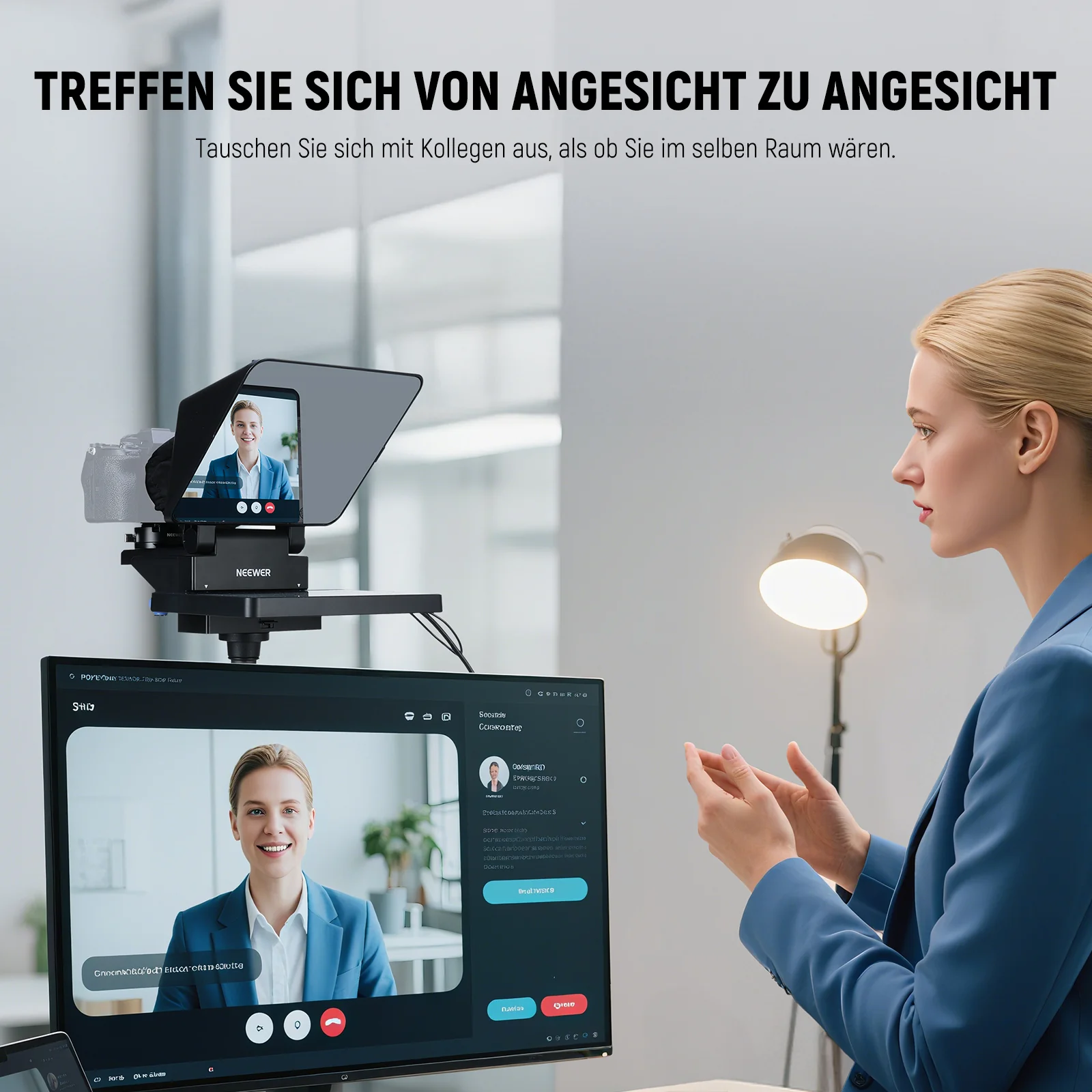 NEEWER X11 Upgraded 2 In 1 Teleprompter 11" mit Monitor - Image 5