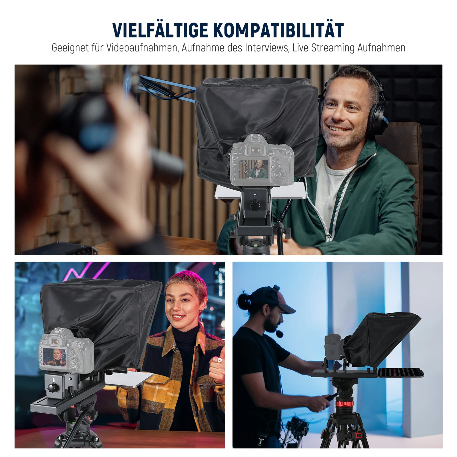 NEEWER BASICS X16B 16" anhebbarer Teleprompter aus Aluminiumlegierung - Image 8