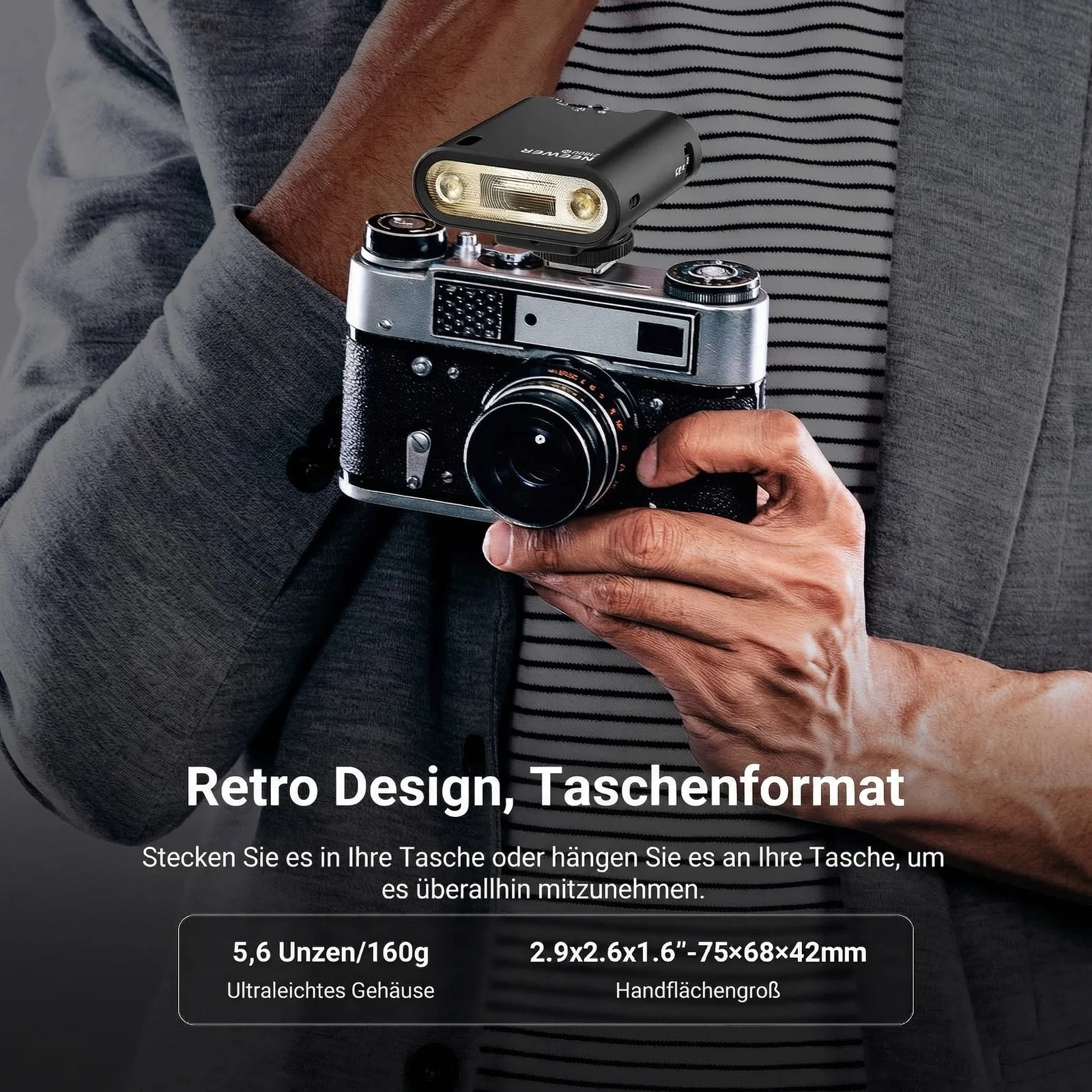 NEEWER Z160U TTL Mini Retro Kamera-Blitzgerät Speedlite - Image 11