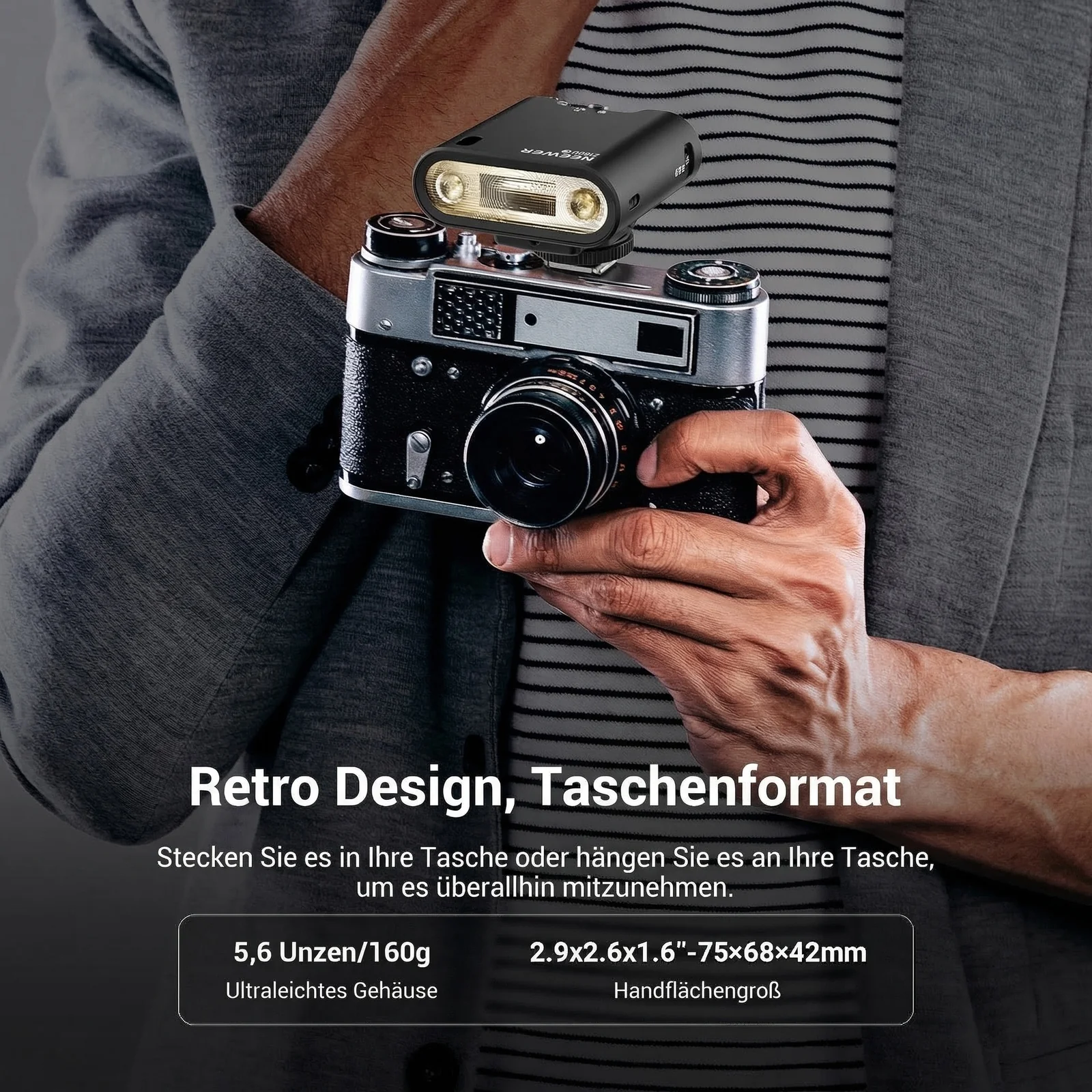 NEEWER Z160U TTL Mini Retro Kamera-Blitzgerät Speedlite - Image 2