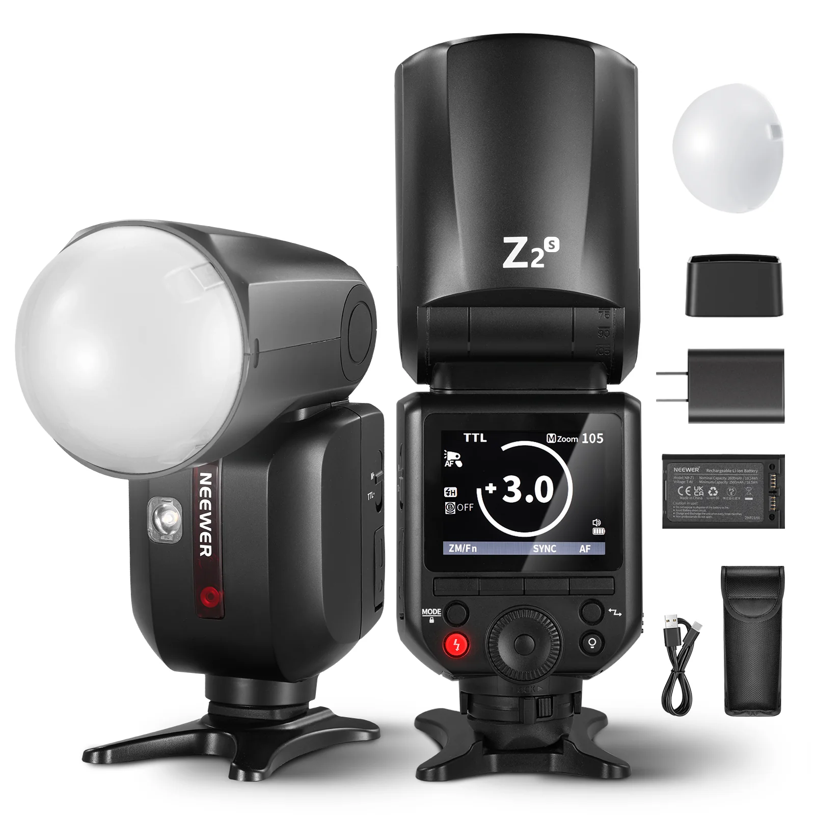 NEEWER Z2-S 2,4G TTL Blitzlicht Rundkopf Speedlite für Sony - Image 11