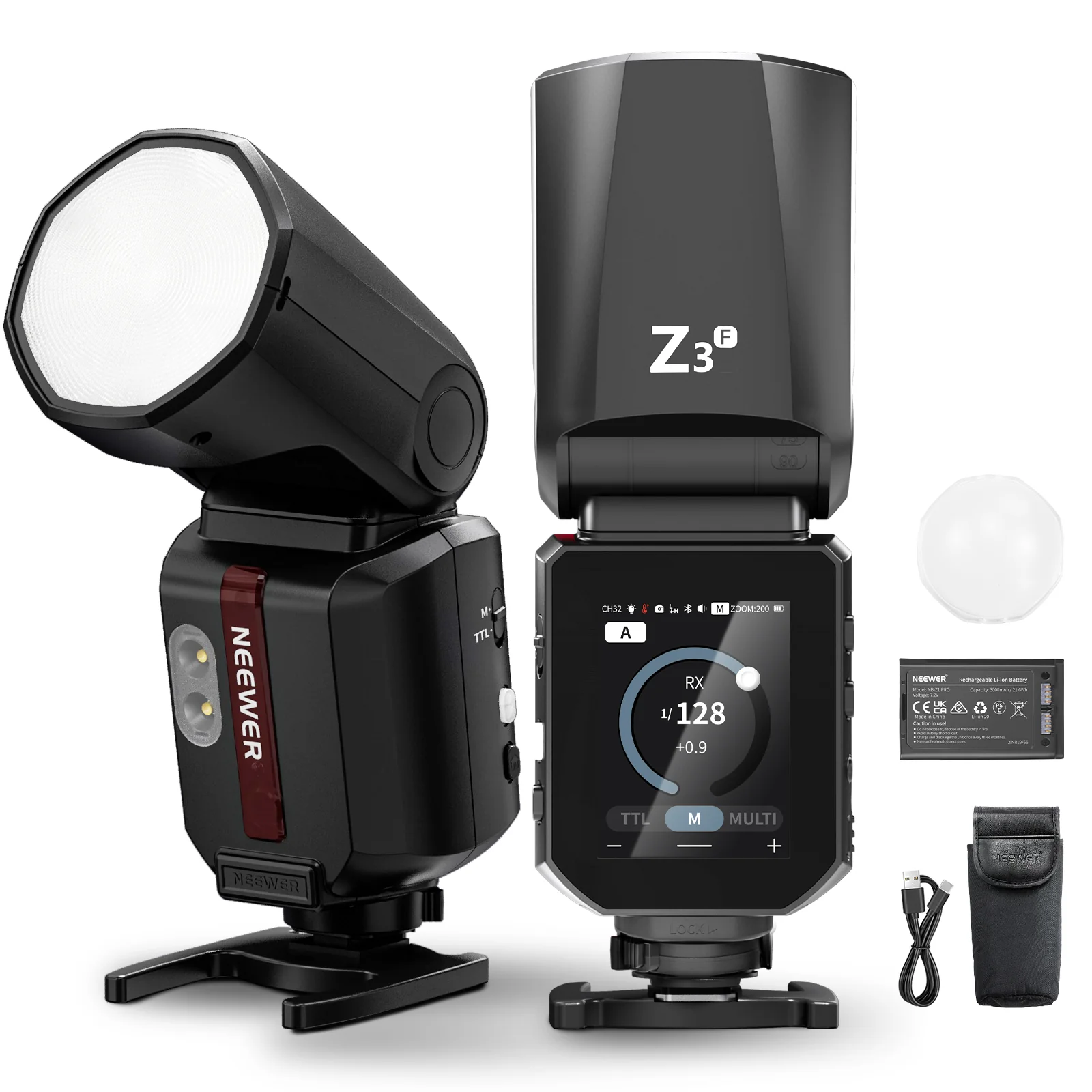 NEEWER Z3 100Ws 2.4G TTL Kamera Blitz Speedlite - Image 28