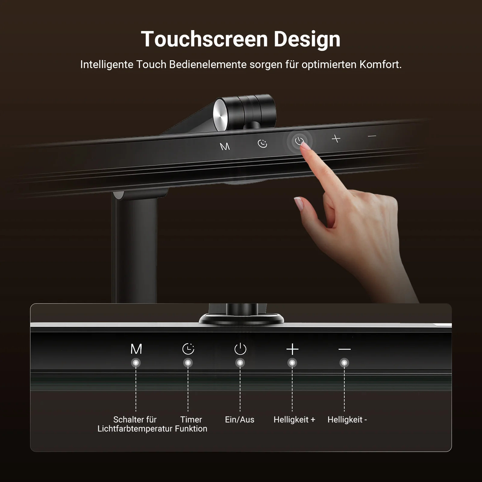 NEEWER BASICS DL03 18" LED Schreibtischleuchte mit Sockel - Image 5