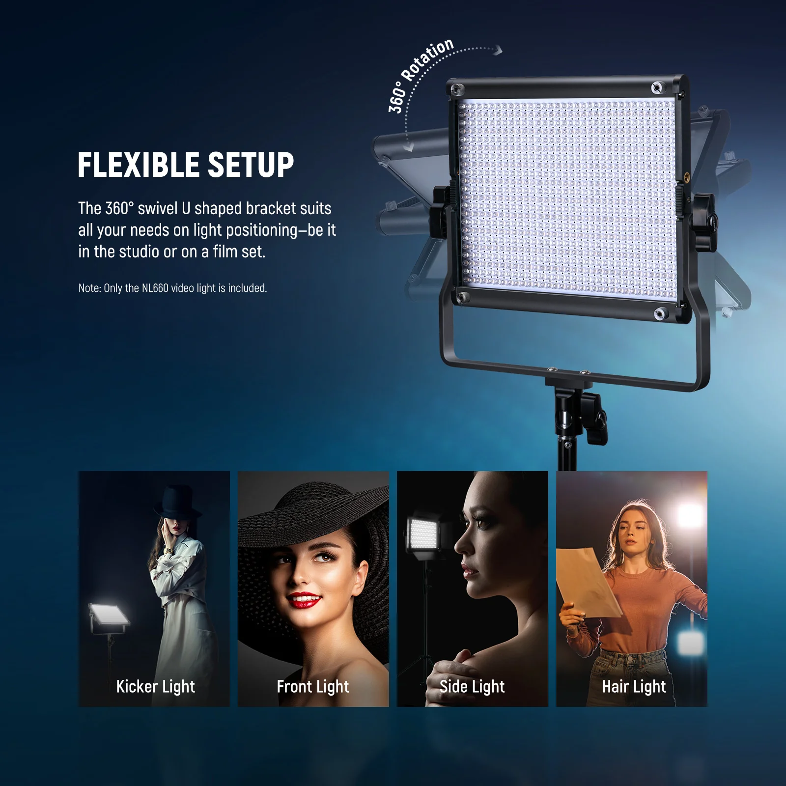 NEEWER NL660 Dimmbare Bi-color LED-Panellicht mit Metallklappen - Image 13