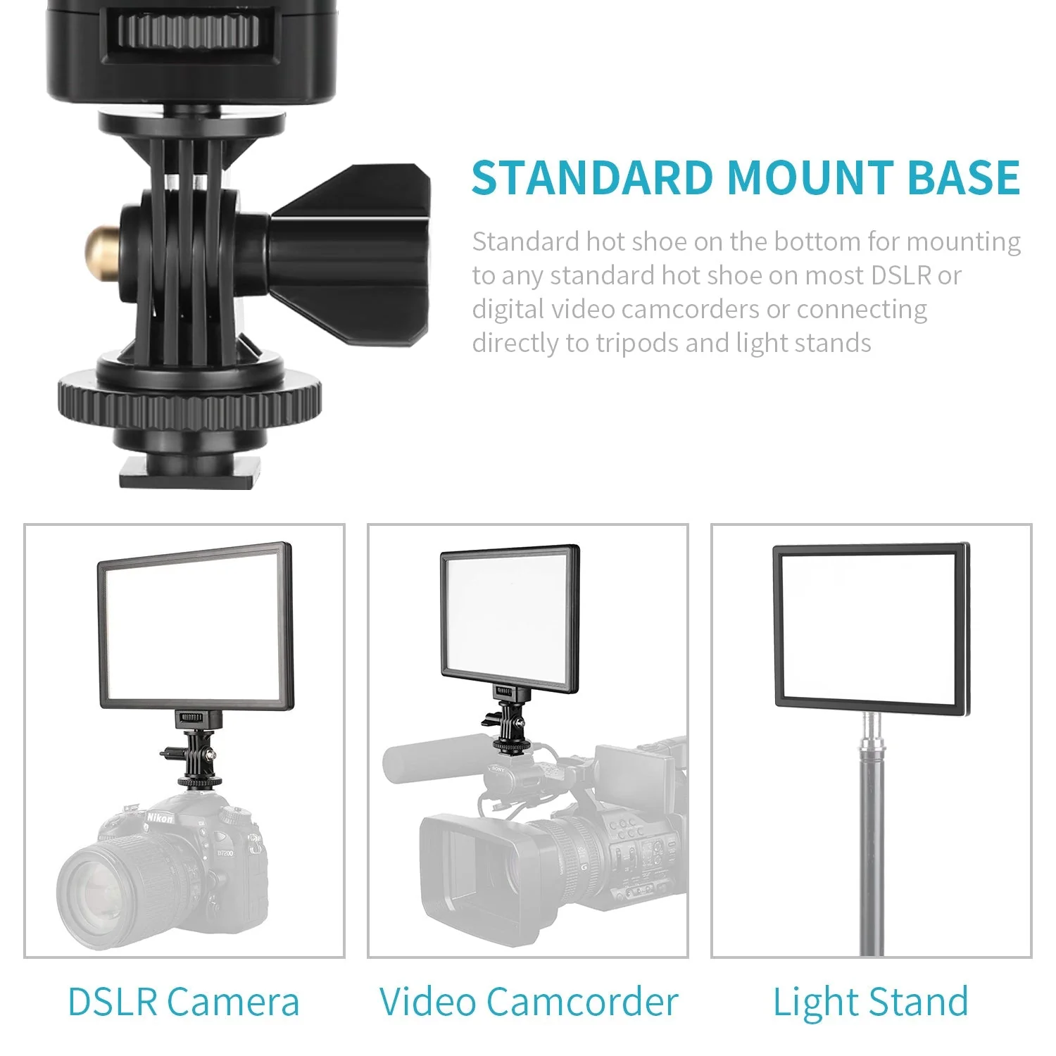 NEEWER Dimmable Ultra Thin T100 Softer SMD LED Video Light Kit - Image 4