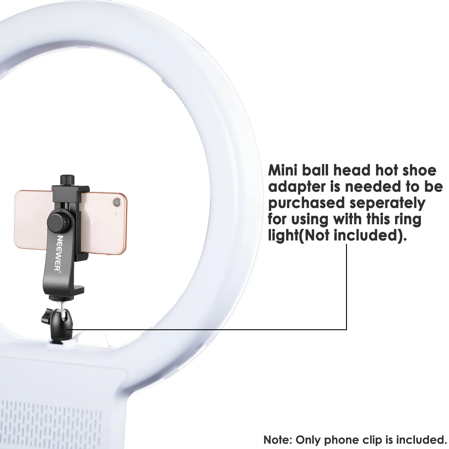 NEEWER Smartphone Halter Vertikale Halterung mit 1/4-Zoll Stativhalterung - Image 6