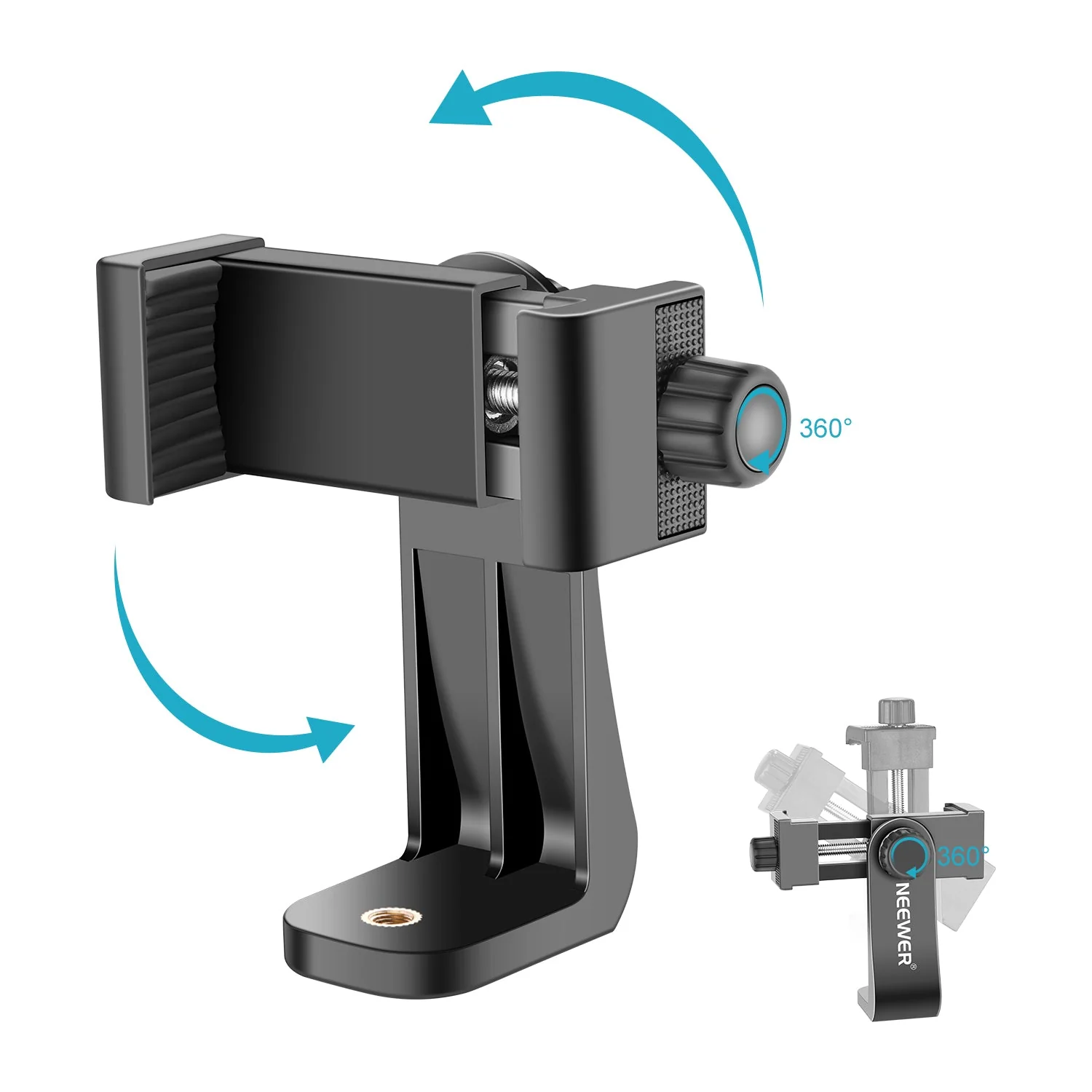 NEEWER Smartphone Halter Vertikale Halterung mit 1/4-Zoll Stativhalterung - Image 7