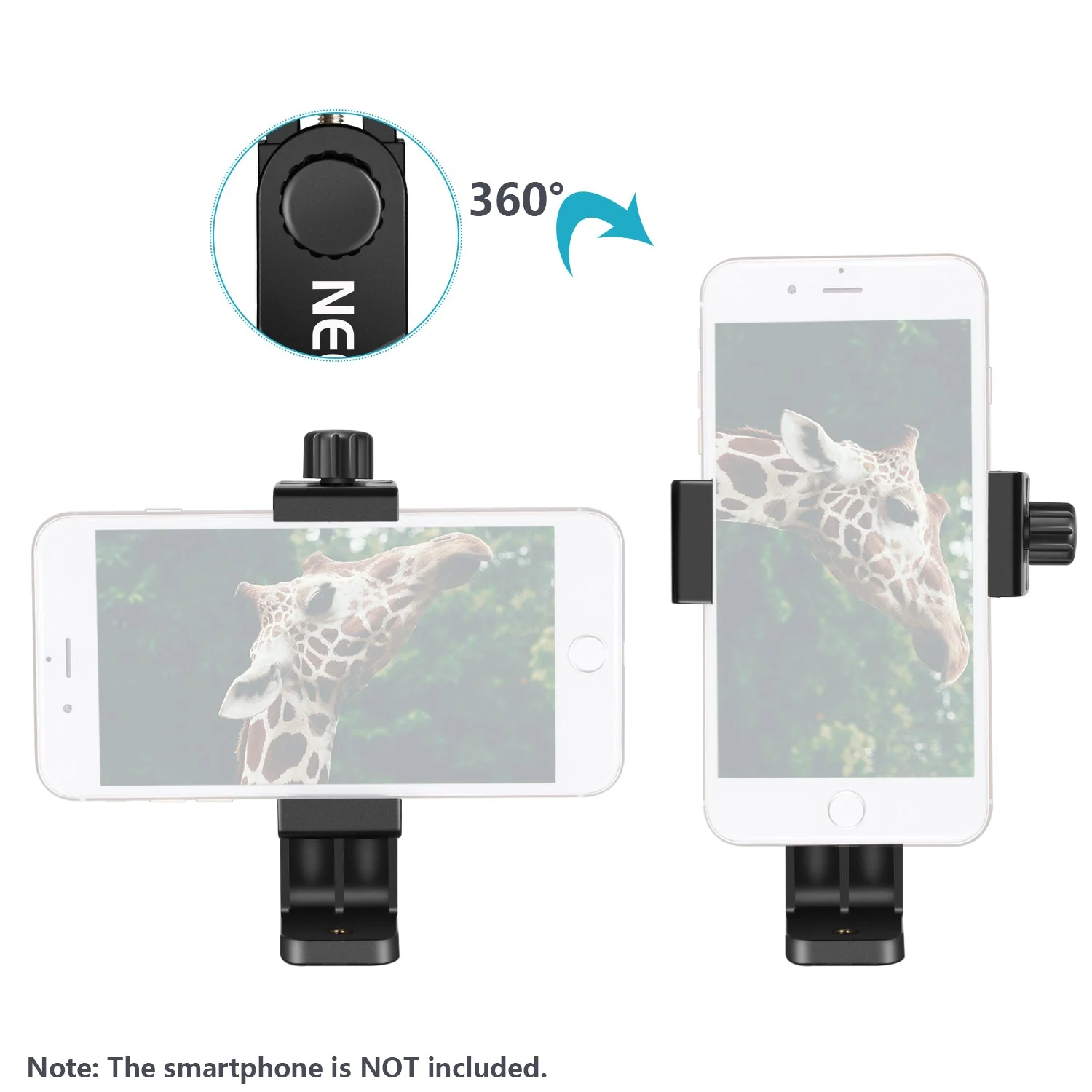 NEEWER Smartphone Halter Vertikale Halterung mit 1/4-Zoll Stativhalterung - Image 8
